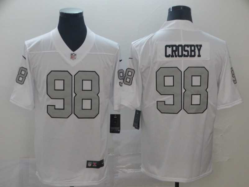 Women's Las Vegas Raiders #98 Maxx Crosby White Color Rush Limited Stitched Jersey,We sell and wholesale Women's Las Vegas Raiders #98 Maxx Crosby White Color Rush Limited Stitched Jersey on line form chian!